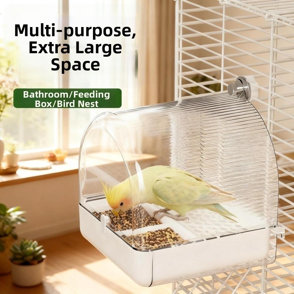 Bottom Drawer Parrot Bathtub Splash Proof Parrot Shower Box Bird Bathing Pool  Grooming Supplies