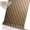 3D Vintage Style Faux Wood Panel Vinyl Wallpaper Roll Retro Brown PVC Cafe Bar Background Decor Vertical Stripe Wall Paper