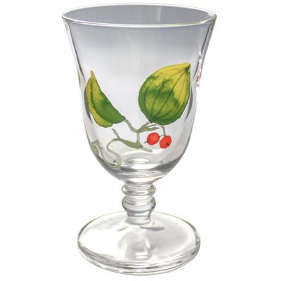 Otsuka Glass "Yamagirai" Sakeglas, 70 ml Fassungsvermögen, mit Ständer, Blatt- und Nussdesign, Transparent, Hergestellt in Japan, 13P209-1P