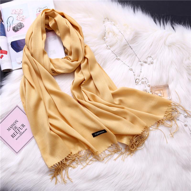 Fashion New Spring Winter Scarves For Women Fawn Shawls And Wraps Lady Pashmina Pure Long Cashmere Head Scarf Fashion New Spring Winter Scarves For Women Fawn Shawls And Wraps Lady Pashmina Pure Long Cashmere Head Scarf