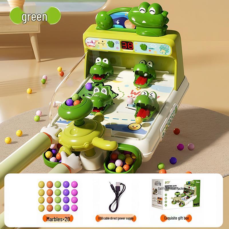 

Детский интерактивный образовательный пинбольный стол со светом и подсчетом очков для детей от 3 до 6 лет Factory Version, USB Dual Power, No Battery