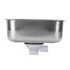 RV Sink Stainless Steel Mini Single Bowl RV Sink Wash Basin for Cars Boats RVs Yachts 12.6x8.66x4.72 In