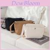 Minimalist Canvas Shoulder Bag For Daily Commute With Zipper Closure