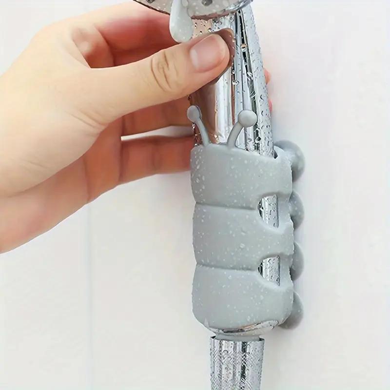 1PCS Caterpillar Shower Suction Cup Silicone Punch-free Universal Bracket Bathroom Shower Head Strong Adsorption Fixer Base