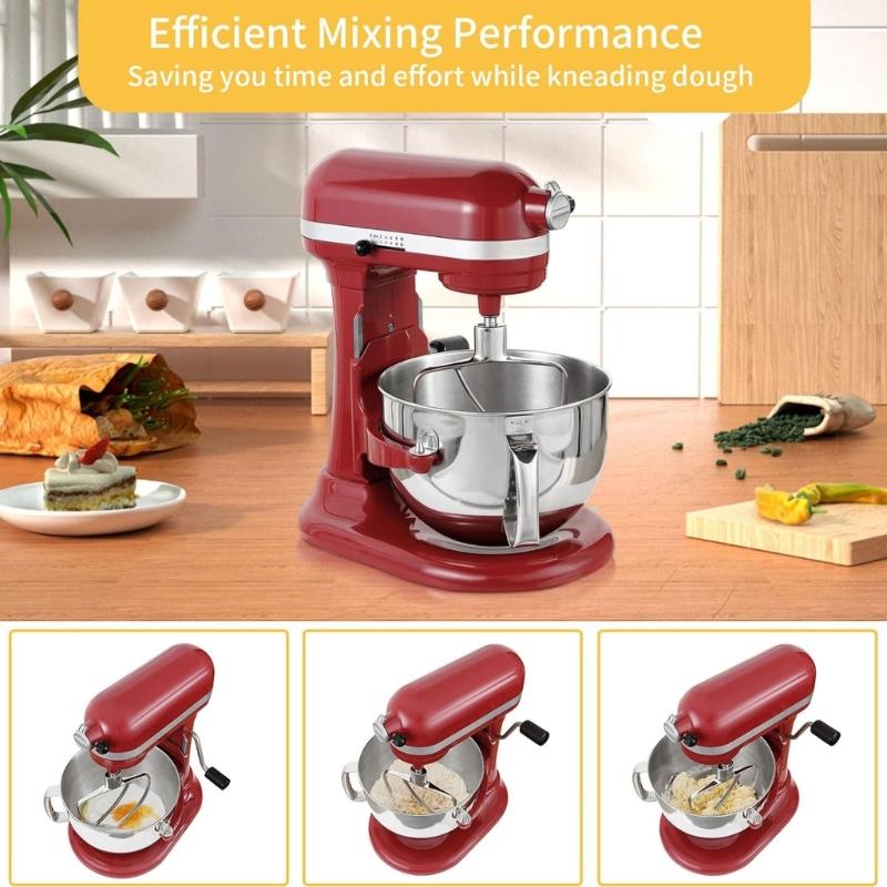 Stainless Steel Flat Beater for 5.5-6QT Tilt Stand Mixer Attachment Kitchen Paddle Baking Pastry Dough Mixing