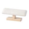 T-Shaped Bracelet Watch Display Rack Wooden Base PU Leather Jewelry Organizer for Retail Store Home Storage