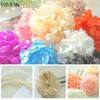 JZOON Hair Hydrangea and Breath Japanese Perfect for Entrance and Fireworks Handmade Mizuhiki Hair Set of 9 for Japanese and Western White Ornaments,
