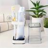1pcs Compact Toothbrush Holder Space-Saving Storage Organizer with Gargle Cup