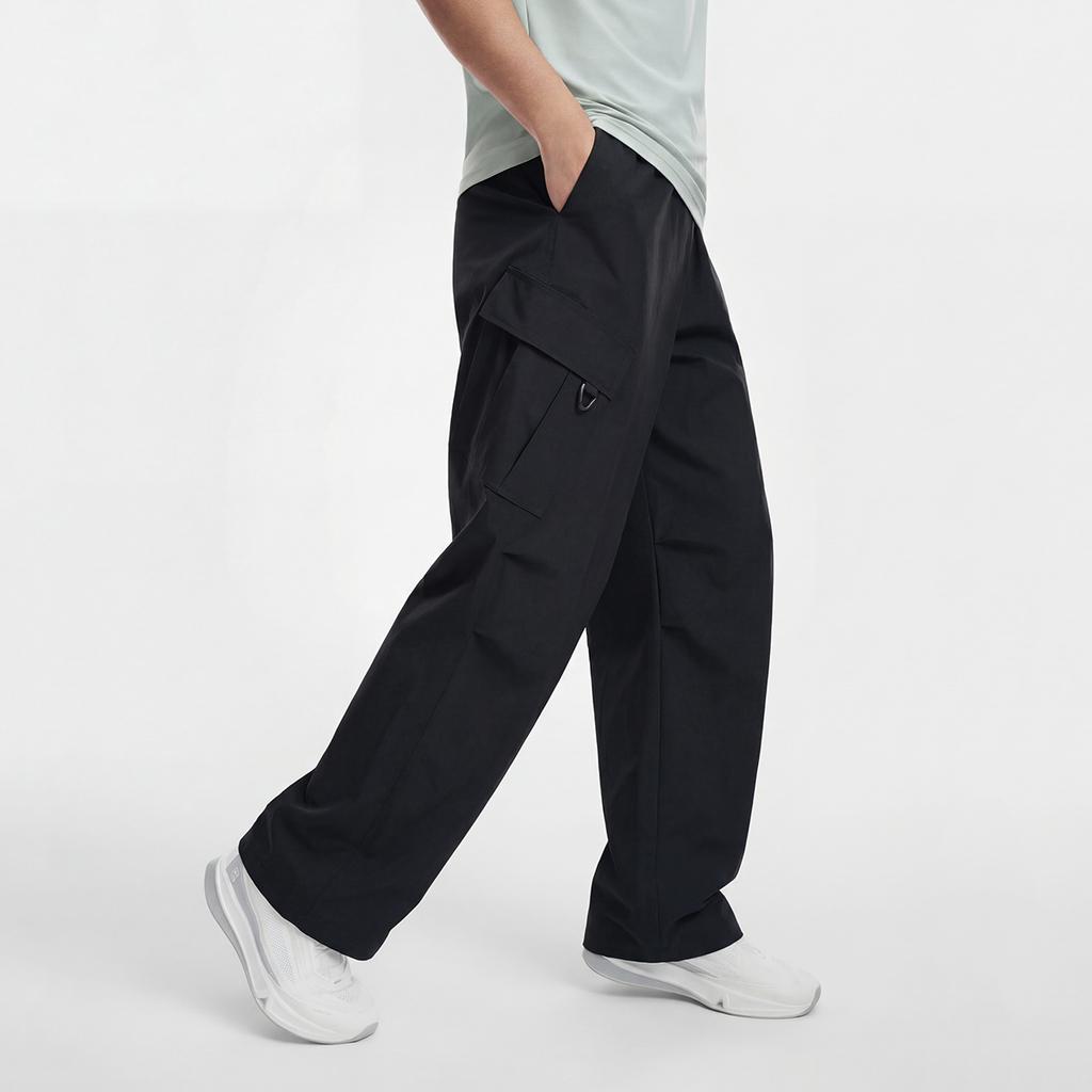 FILA Classic Sports Utility Style Comfortable Loose Woven Casual Pants Men bottoms A51M621802F-BK