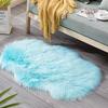Wool Imitation Sheepskin Rugs Faux Non Bedroom Shaggy Carpet Mats