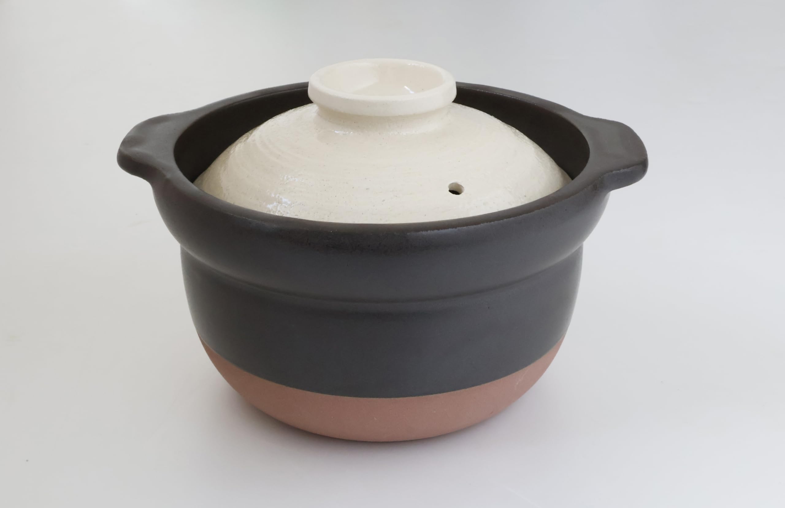 

Uchiyama Pottery Rice Cooker, Banko Ware, Heat-Resistant Thick Pot, 3-Cup Earthenware Pot