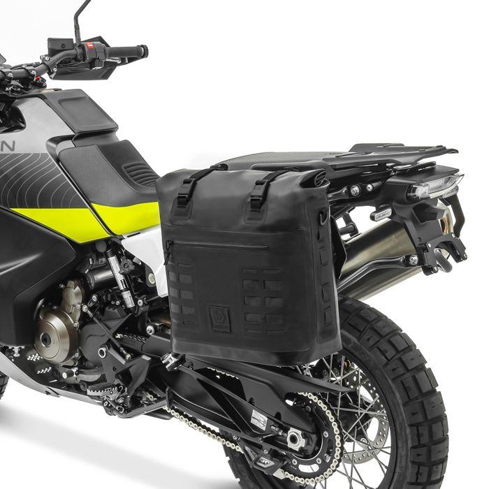 Sacoche de selle moto - IPX 35L - Imperméable - Bâche TPU 600D - Noir
