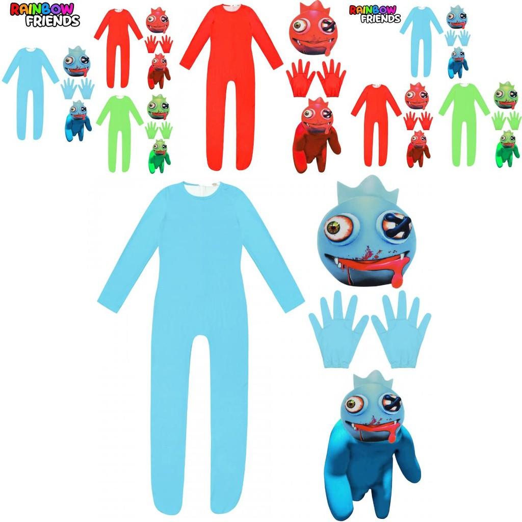 Roblox Rainbow Friends Cosplay Costume Jumpsuit Mask Suit For Kids Party Dress-up