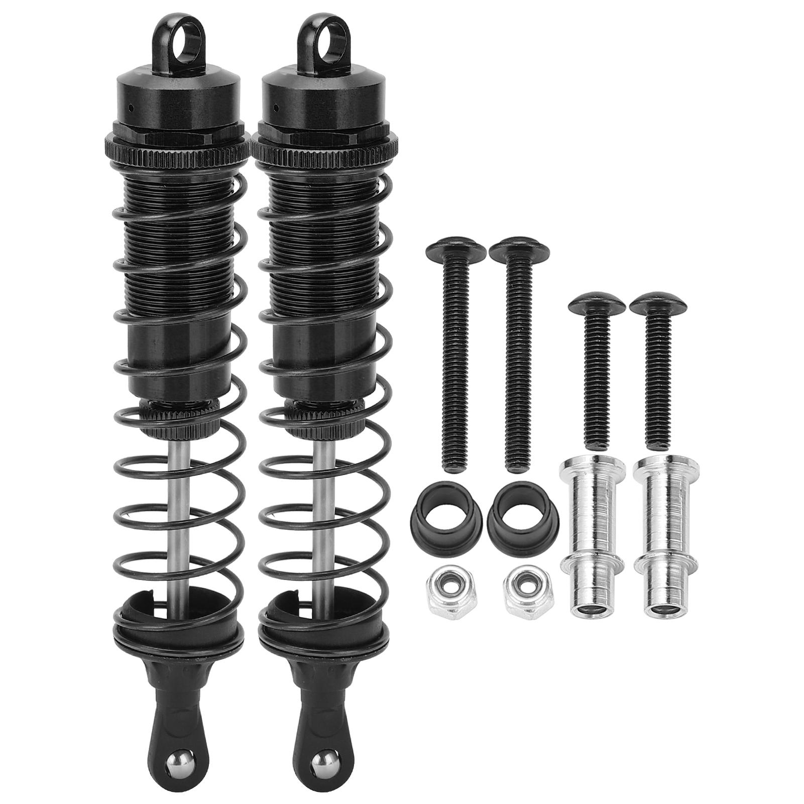 

2Pcs 18 RC 140mm Oil Filled Adjustable Shock Absorber Damper for TRAXXAS SLASH 2WD RC CarBlack