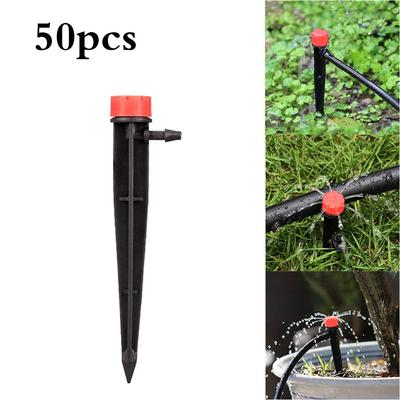 50 goteros de riego de 13 cm con emisores de goteo ajustables y flujo de agua de 360 ​​grados. Sistema de riego por goteo.