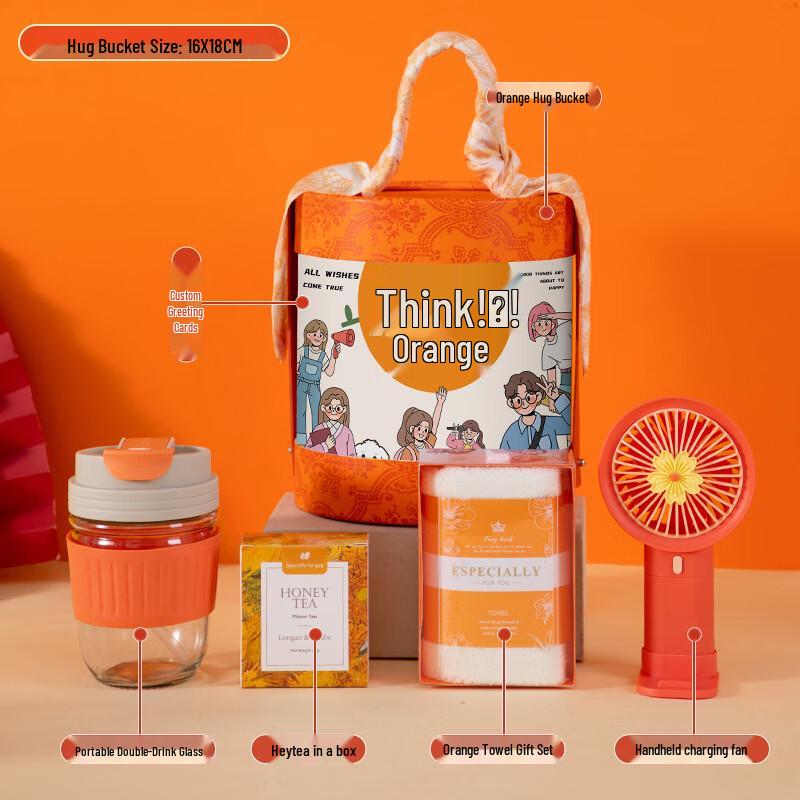 Mother s Day Orange Hug Bucket Gift Set