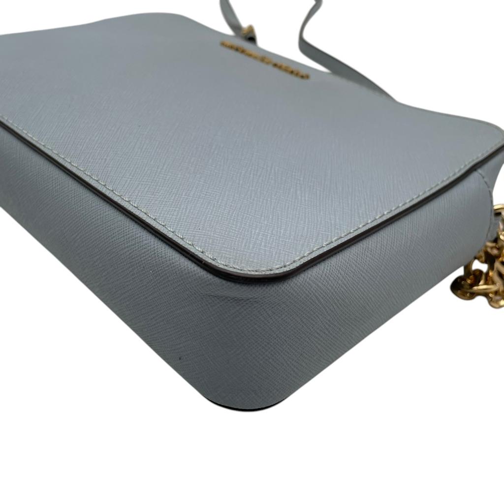 Used Michael Kors Cross Body Bag JET SET JET SET ITEM EW Large Crossbody BagShoulder Bag Light Blue/blue Leather Women