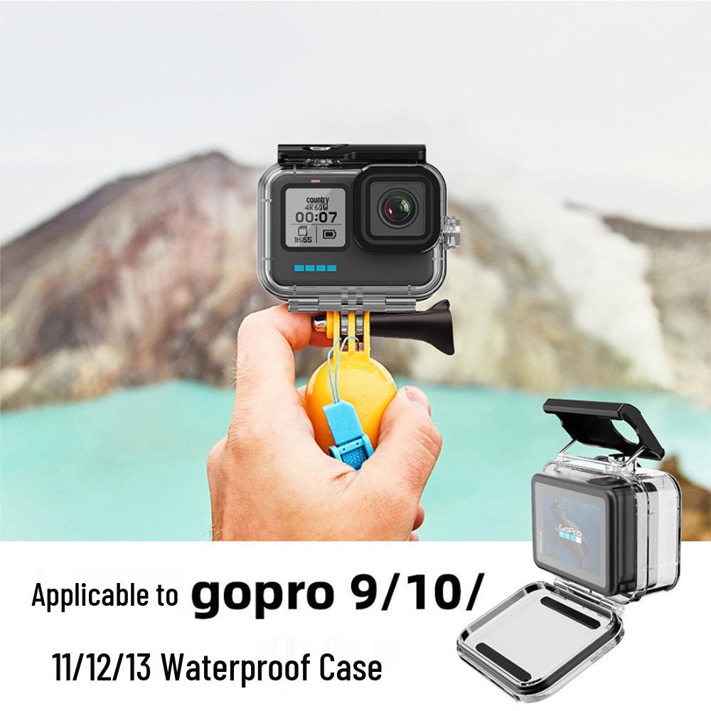 GoPro13 Wasserdichtes Gehäuse Kompatibel mit GoPro12/11/10/9 - Tauchkamera Schutzhülle und Zubehör.