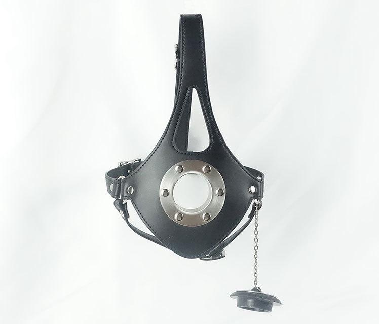 Single-Strap Mouth Gag with Holy Water Sprayer - Kinky Adult Toy for Men