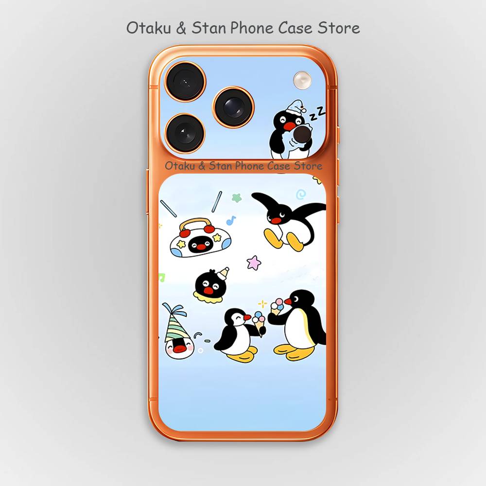 

Funny Cartoon P-Pingu Screen protector for iPhone 17 Pro Max and 17 Pro HD camera lens protection iPhone17pro