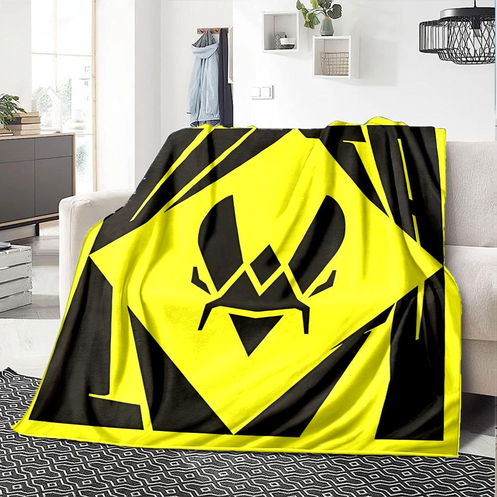 1pc Blanket - logo Team Vitality Print Design,Lightweight Blanket for Sofa,Bed- Soft &Warm,Gift for All Seasons