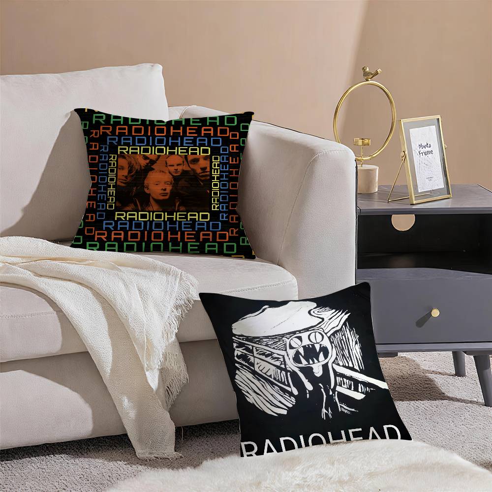 Band R-Radiohead-MT Rock Promotion Kissenbezug Druck Kissenbezug Wohnzimmer Sofa Kissenbezug Schlafzimmer Raumdeko