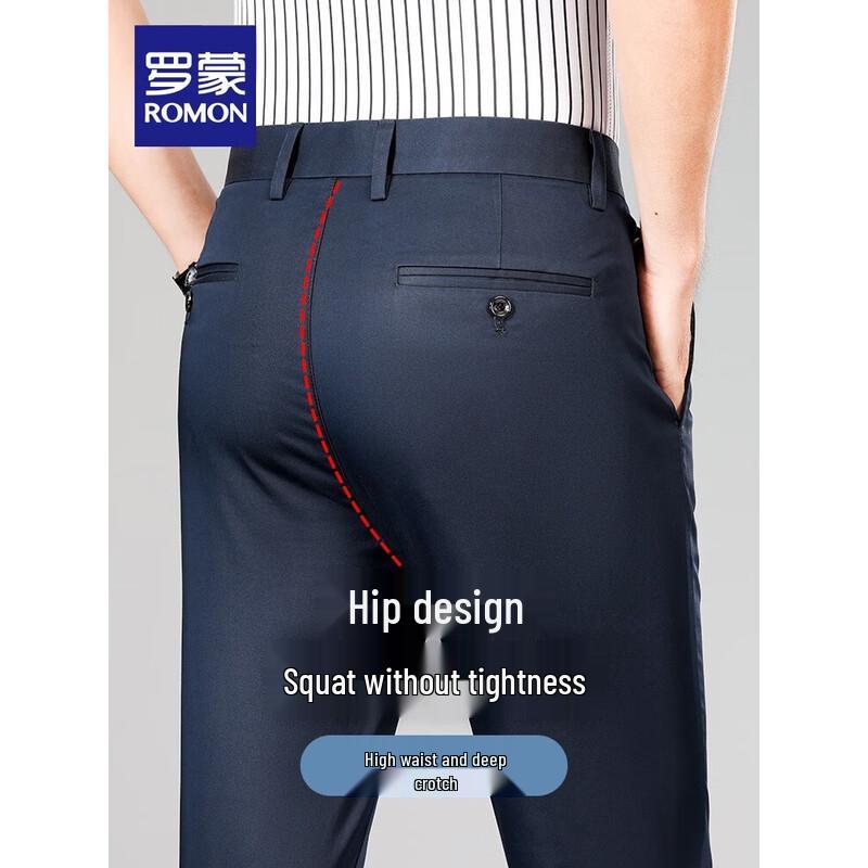 Luomeng Men's Business Casual Stretch Pants