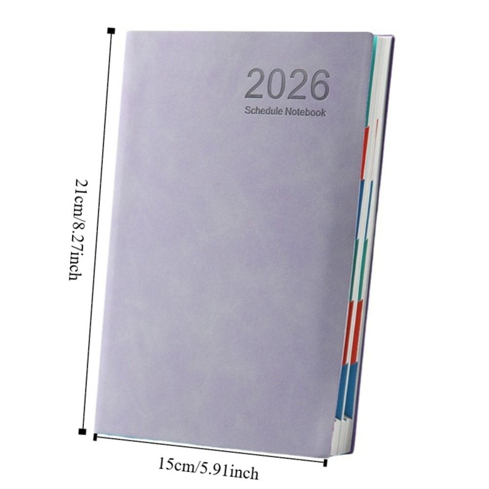 PU Leather Cover Agenda Notebook A5 Weekly Monthly Schedule Book  Conference