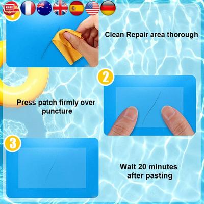 Toppe autoadesive per riparazione piscina Adesivo in PVC per Barca gonfiabile Zattera Anello