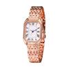 Women's Square Roman Analog Watch: Simple, Stylish, Cute, Waterproof, Stainless Steel Strap, Quartz Watch, For Commuting To Work or School, Women's