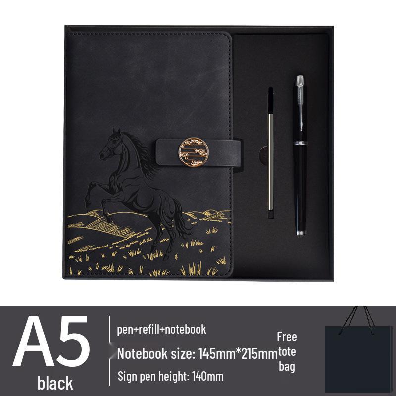 2026 Year of the Horse Business Gift Set: Coffee Cup, Notebook, Custom Souvenir for Clients