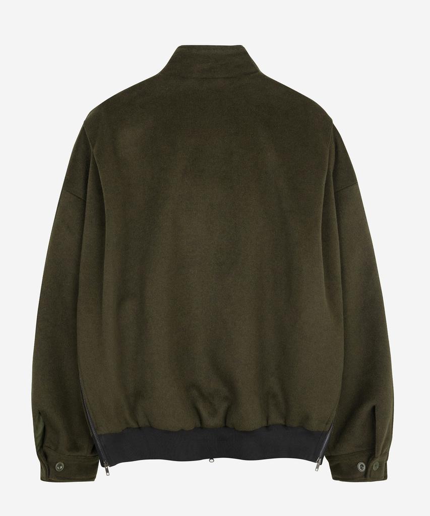 Publicfigure Wool Blend Harrington Jacket_Khaki