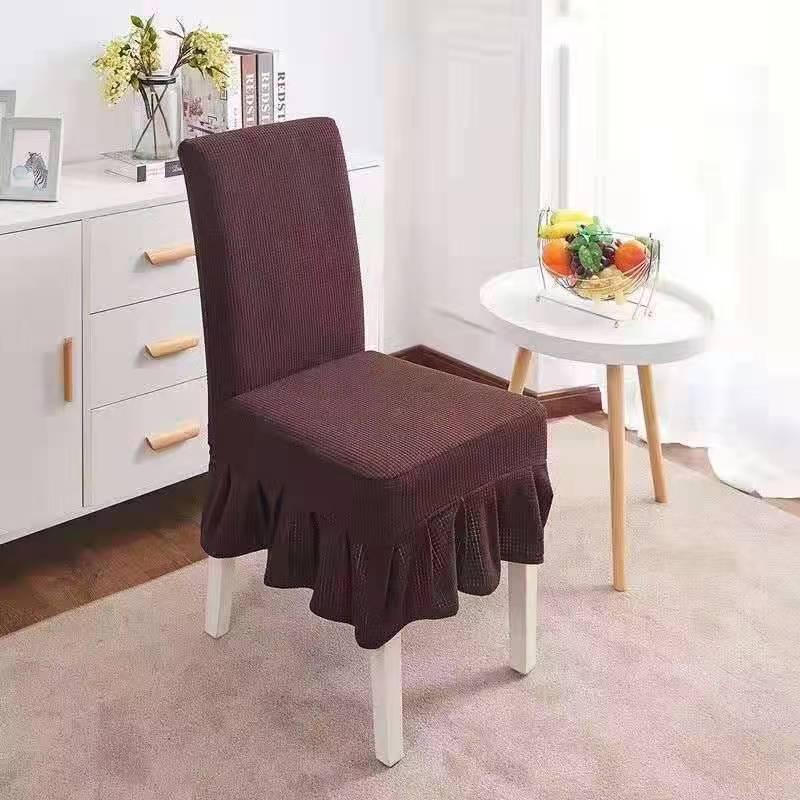 Elastic One-Piece Dining Chair & Stool Cover - Cross-Border Design