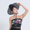 Korean Traditional Pattern Graphic Tube Top [Peony Butterfly Painting)