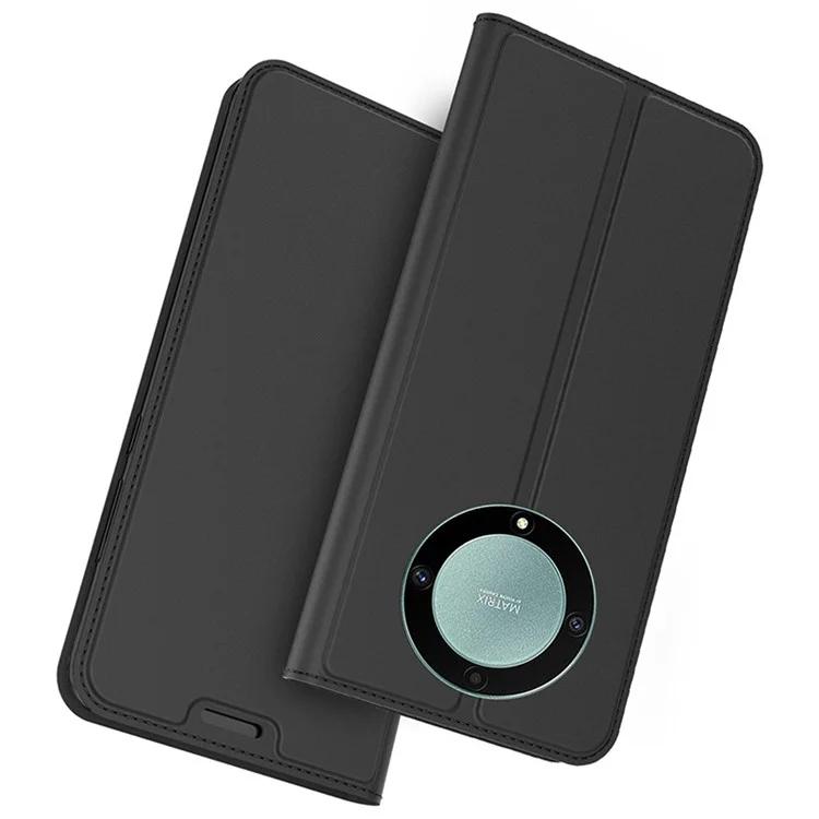 

For Honor Magic5 Lite 5G / X40 5G / X9a 5G Anti-Fingerprint Phone Cover Card Slot PU Leather Stand Flip Phone Case