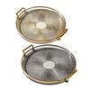 Round Tray Round Tray with Handles Multipurpose Transparent Round Serving Tray for Bread Fruit Dessert Snack Kitchen Bathroom