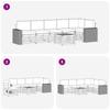 Outdoor Corner Sofa Set with Cushions 7 pcs Natural and Cream Solid Acacia Wood
