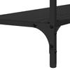 Console Table with Shelf Black Oak Effect 101 X 30.5 X 75 Cm