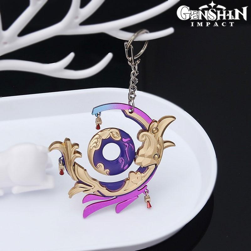 Impact Genshin Sangonomiya Kokomi Arms Everlasting Moonglow Pendant Keychain