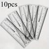 10pcs Misscheering Manicure PVC Clear Soft Ruler Transparent Card Scale Can Measure Drill Nail Shop Special Tool Ruler