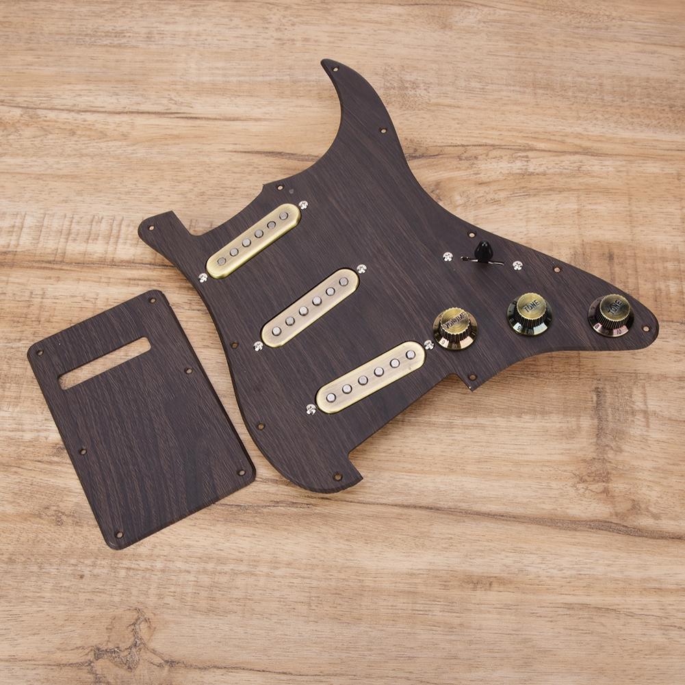 Loaded Prewired SSS Humbucker Pickguard Pickups Set with Back Plate for Electric Guitar Parts