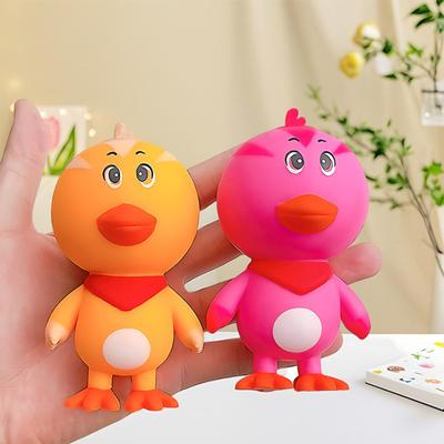Cartoon Chick Squeeze Toy Anxiety Relieving Chicken Sensory Toy Soft Stretchy Stress Ball Focus Aid Relaxation Tools