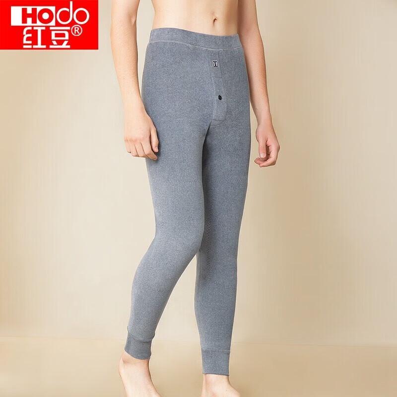Hodo Men's Fleece-Lined Thermal Pants with Wool Knee Patch