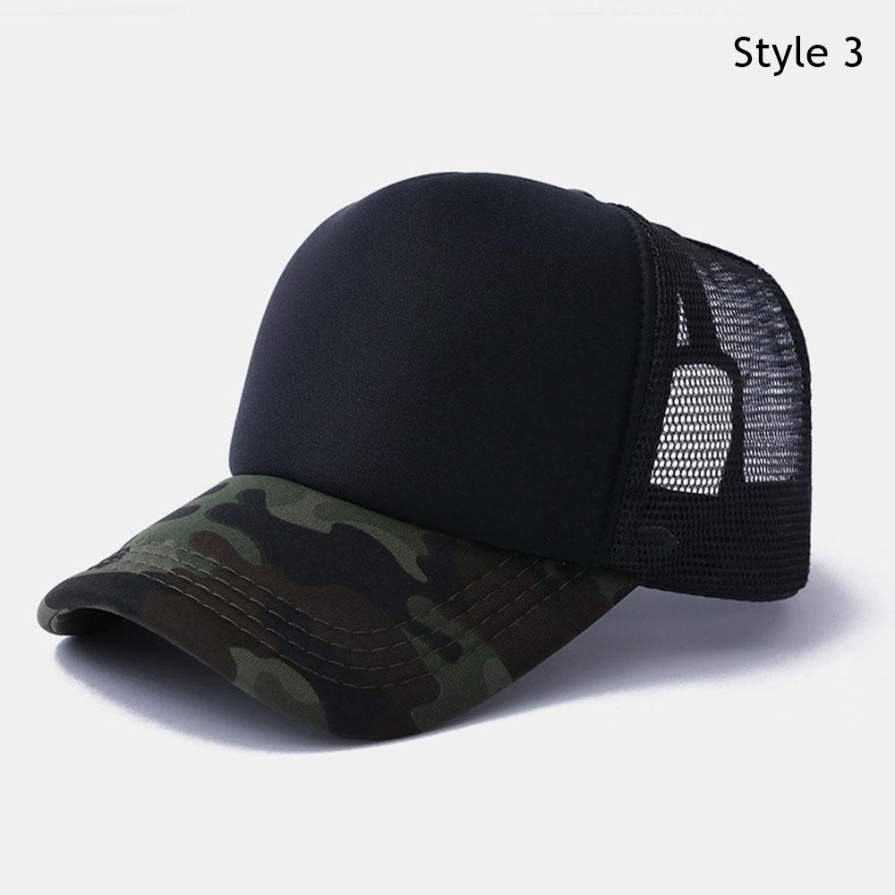 Outdoor Camouflage Mesh Baseball Cap Men Cap Summer Unisex Men And Women Camo Baseball Cap Trucker Hat Casquett