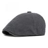Retro Corduroy Flat Cap for Men Women Vintage British Style 6-Panel Newsboy Hat Unisex Casual Ivy Cabbie Peaked Cap Beret