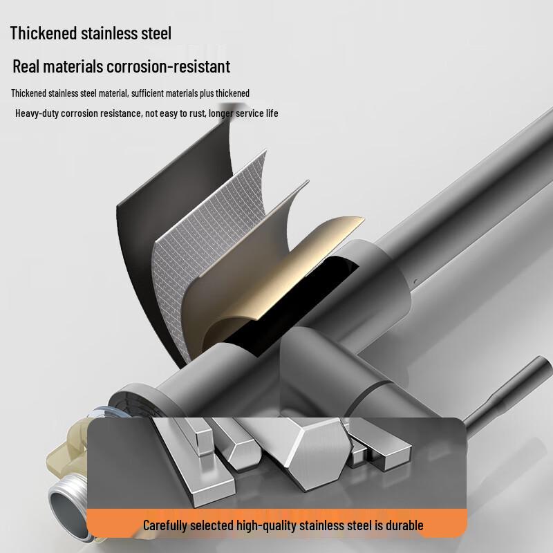 KEGOO Stainless Steel Kitchen Sink High-Arc Faucet