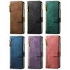 Samsung ZFold7/ZFold6 Leather Card Slot Case with Lanyard - Skin-feel PU Protective Cover
