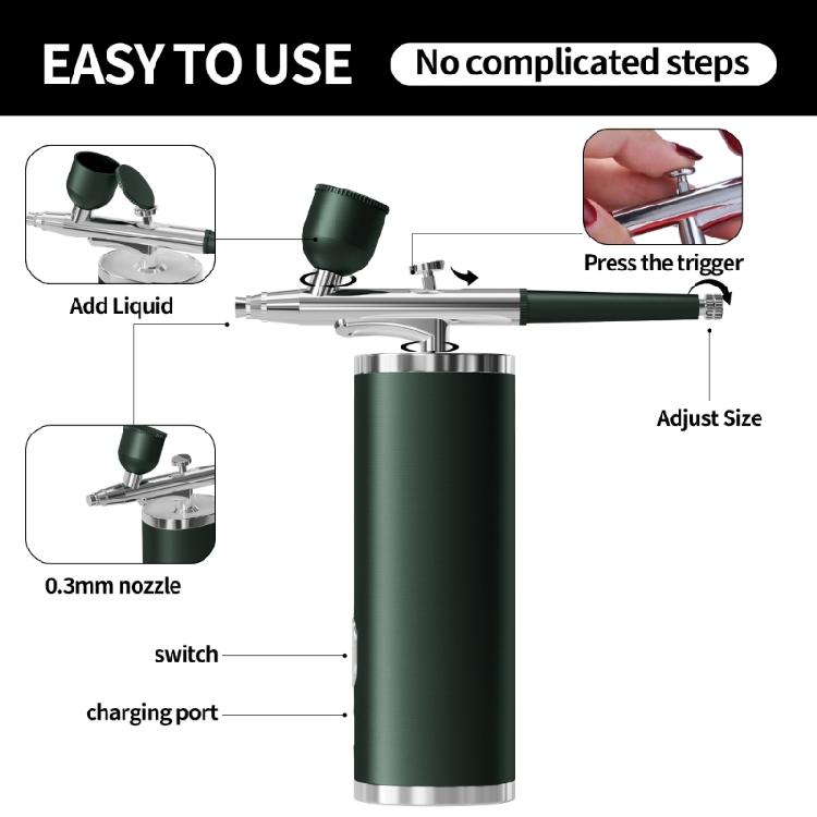 Intelligent Face Sprayer Mist Maker Portable Moisturizing Device Airbrush Set with Compressor For Sensitive Complexion