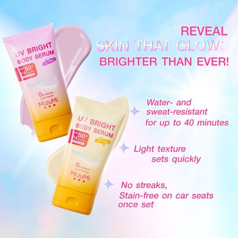 MizuMi - Siero Corpo Illuminante UV Tonalità Beige SPF 50+ PA++++