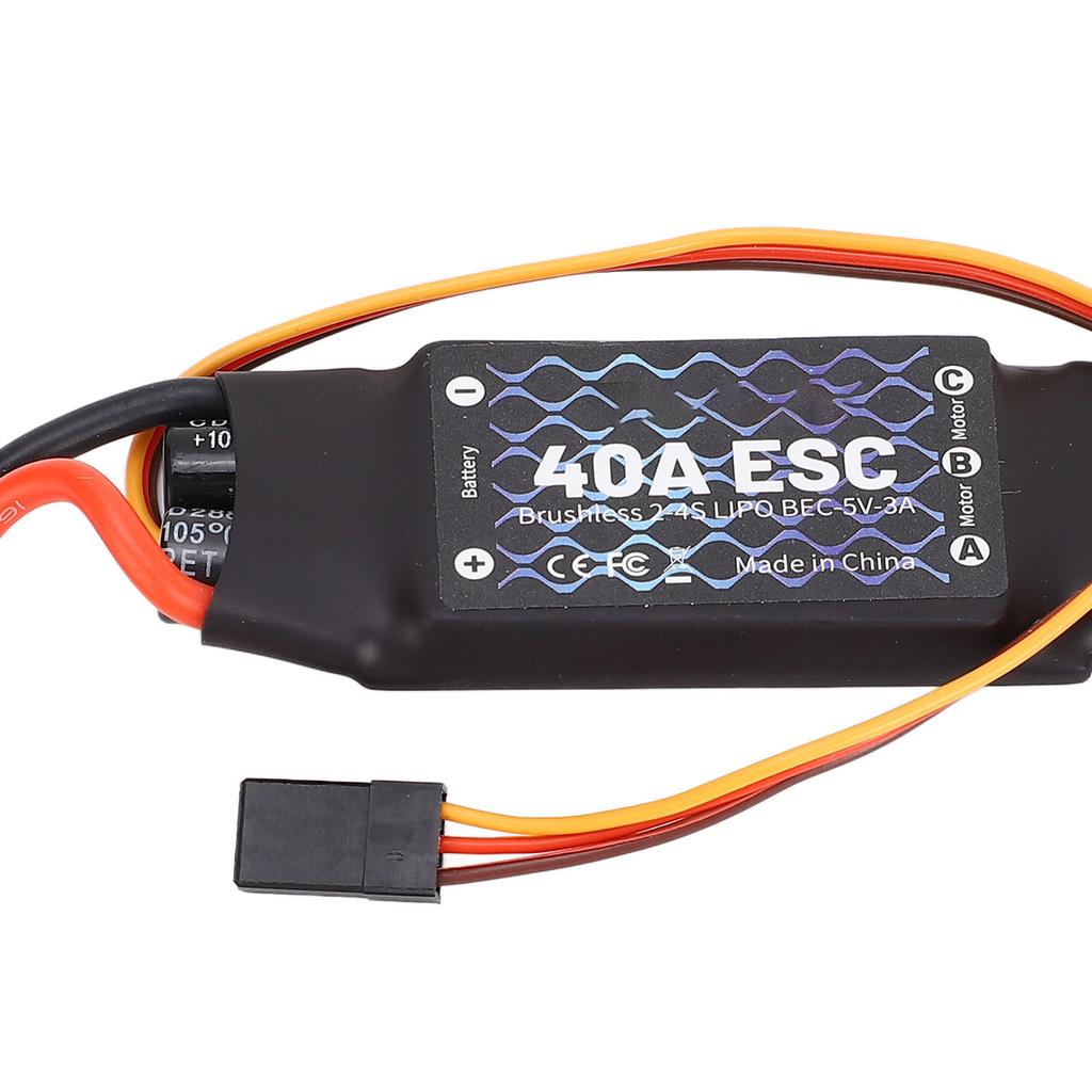 Brushless ESC 40A XT60 Plug Brushless ESC for RC Fixed Wing Aircraft Small Quadrotor